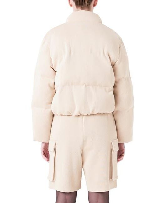 Grey Lab Natural Knit Puffer Jacket