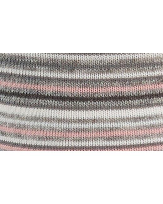 Cole Haan Gray Multistripe Crew Socks for men