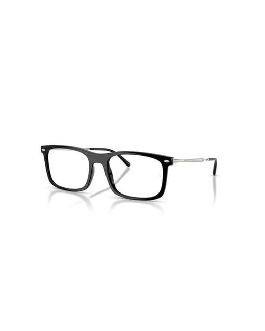 Ray-Ban Black 54Mm Rectangle Optical Glasses