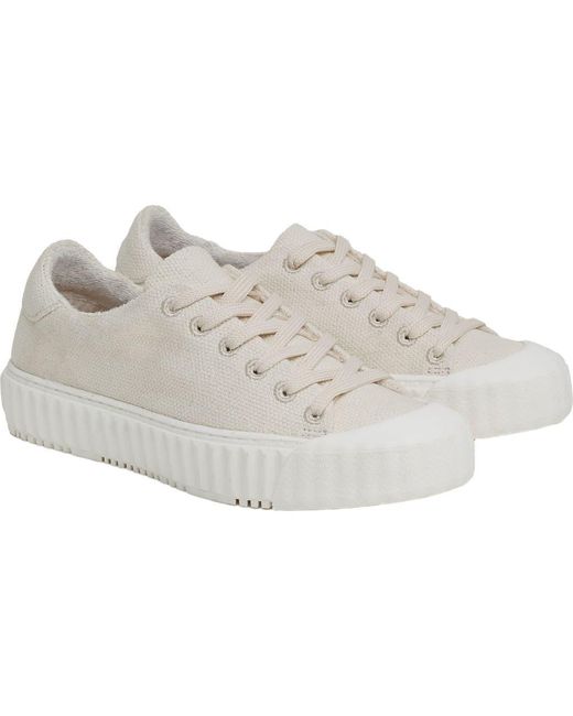Celtic & Co. Gray Lace Up Recyc Canvas Low Top Sneakers