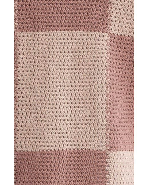DIET STARTS MONDAY Pink Checker Cotton Button-Up Shirt for men