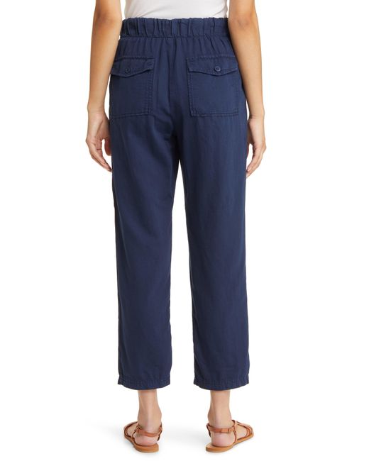 Bella Dahl Straight Leg Utility Pants in Blue Lyst