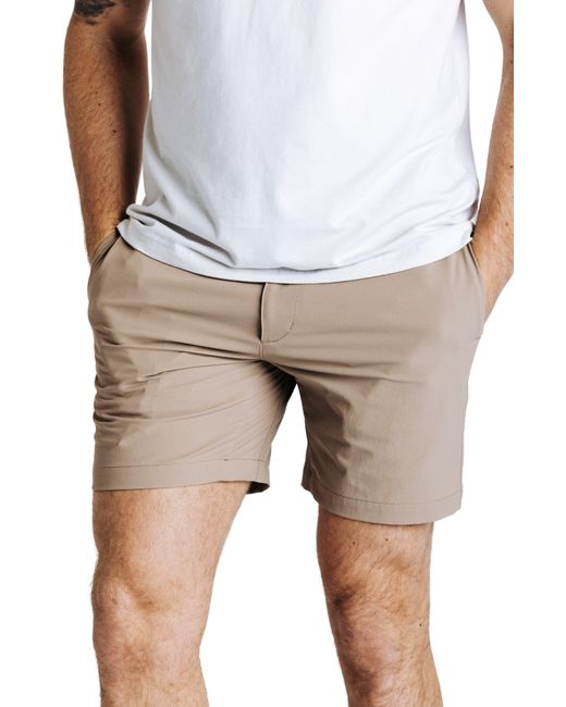 Western Rise Multicolor Evolution Hybrid Nylon Stretch Twill Chino Shorts for men