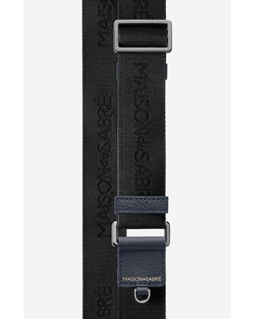 Maison De Sabre Blue Small Leather Messenger Bag