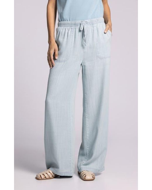 Thread & Supply Blue Blossom Herringbone Wide Leg Pants