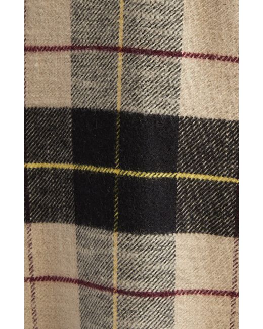R13 Multicolor Grunge Plaid Raw Hem Cotton Flannel Slipdress
