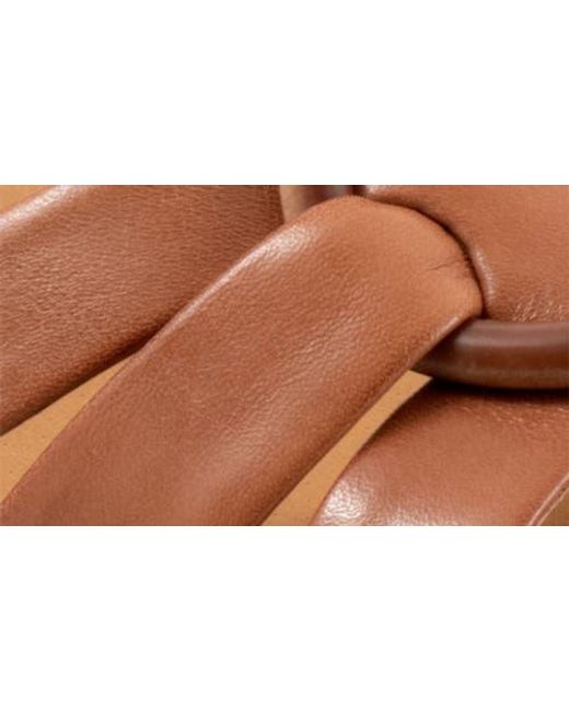 EOS FOOTWEAR Brown Zeline Platform Wedge Sandal