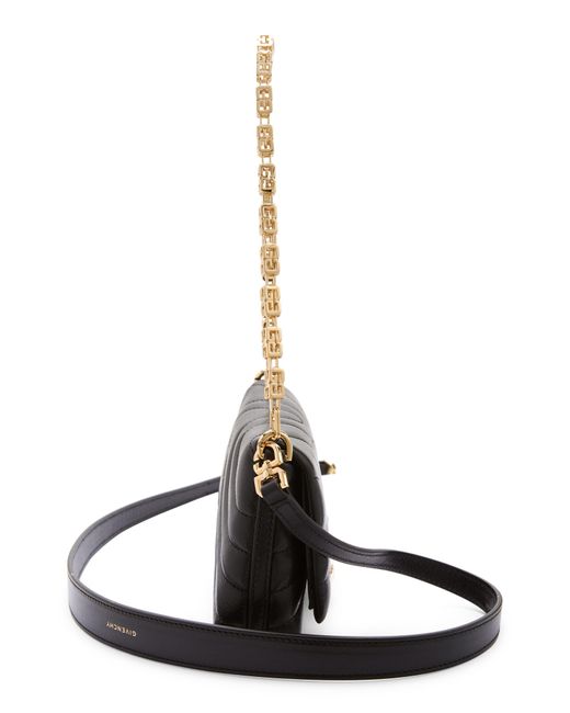 Givenchy Micro 4g Soft Quilted Metallic Leather Crossbody Bag in Black Lyst