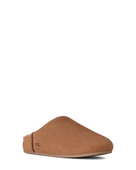 Ugg Brown Elea Waterproof Suede Slipper