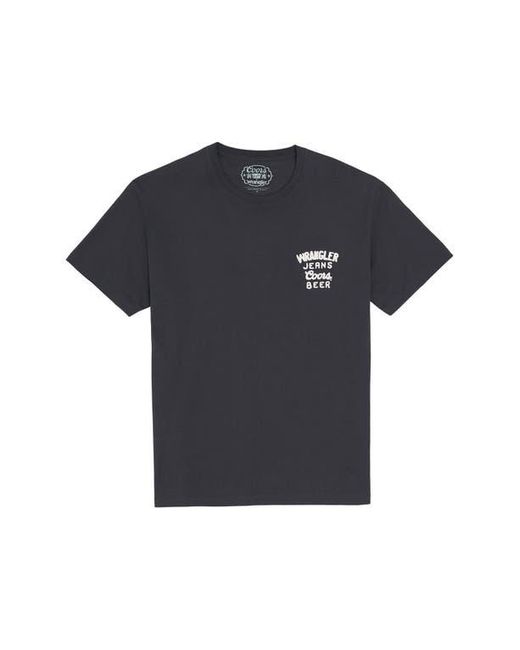 Wrangler Black X Coors Embroidered Logo T-Shirt for men