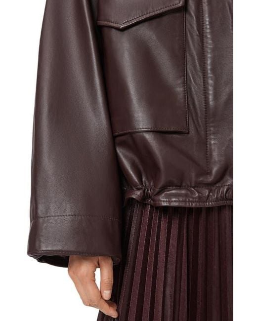 AllSaints Brown Clay Leather Jacket