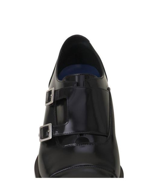 Lanvin Black Monk Shoes for men
