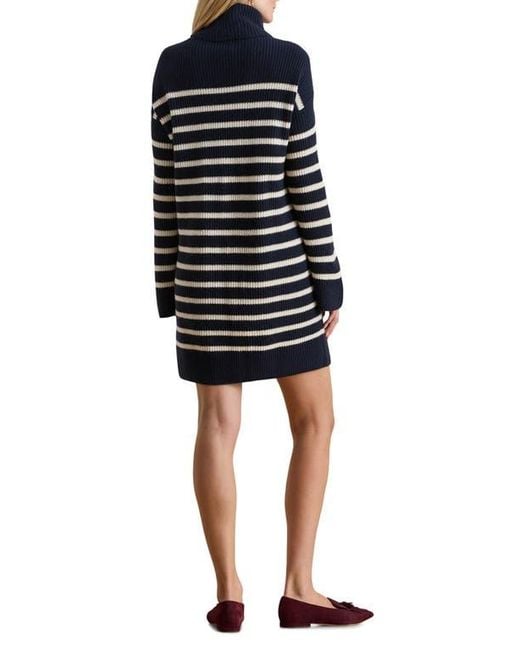 Ralph Lauren Black Areena Long Sleeve Wool & Cashmere Sweater Dress