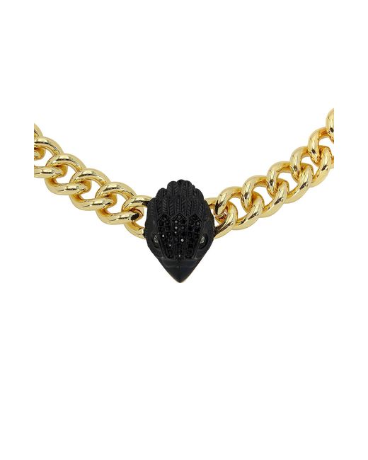 Kurt Geiger Metallic Pavé Eagle Collar Necklace