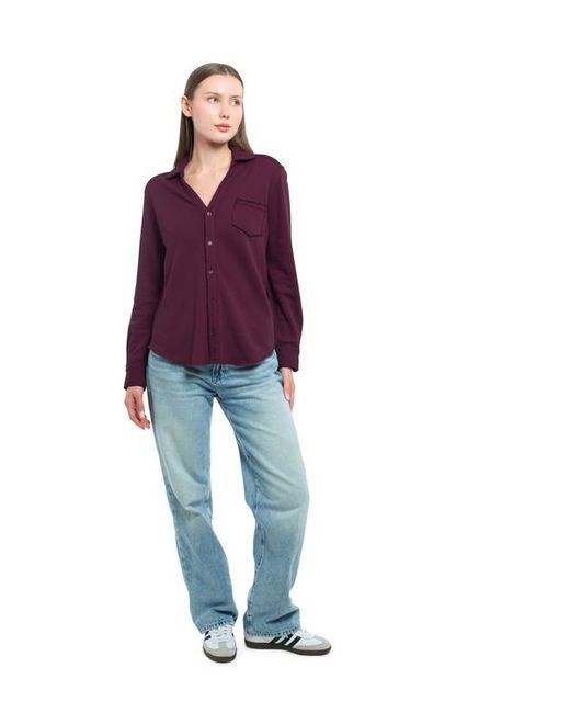 Wilt Green Button Front Sweatshirt
