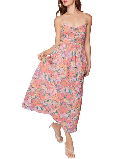 LOST AND WANDER Pink Lost + Wander Floral Bliss Midi Dress