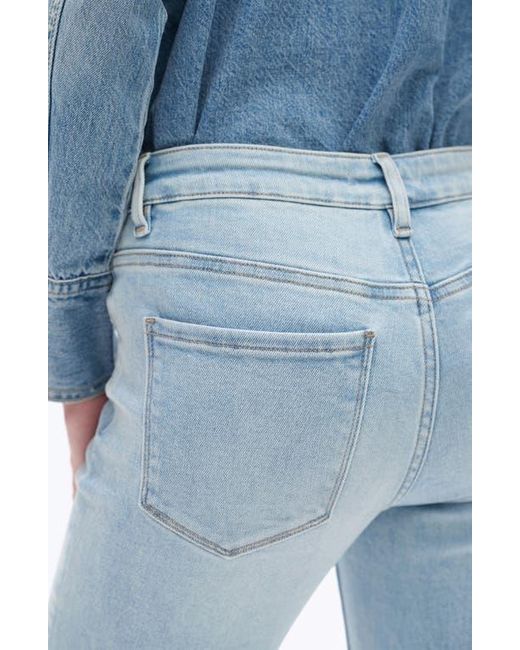 Bayeas Blue Low Rise Bootcut Jeans