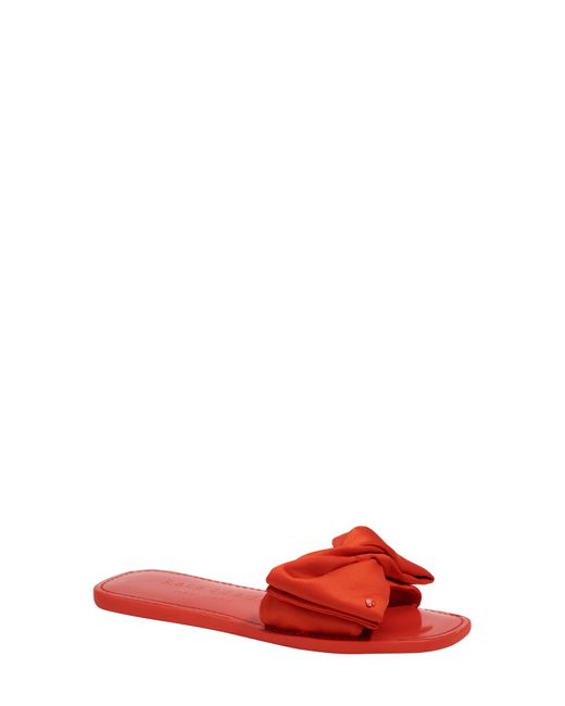 Kate Spade Bikini Slide Sandal in Red | Lyst