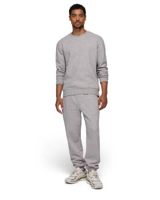 Prana Gray Fleece Crewneck Sweatshirt for men