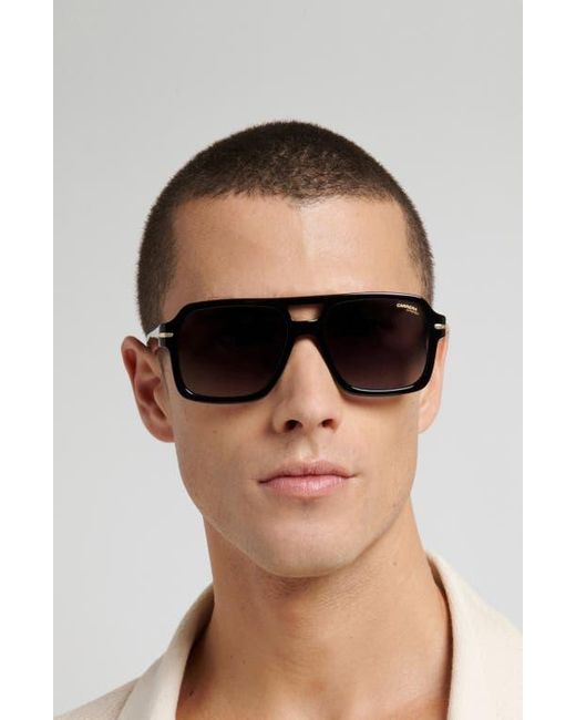 Carrera Black 56Mm Gradient Square Sunglasses for men