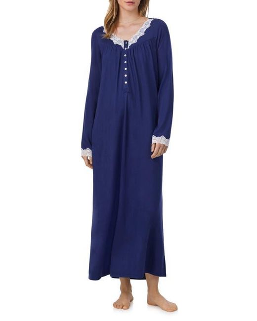 Eileen West Blue Long Sleeve Ballet Nightgown