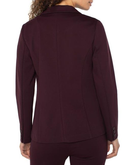 Liverpool Los Angeles Purple Liverpool Fitted Knit Blazer