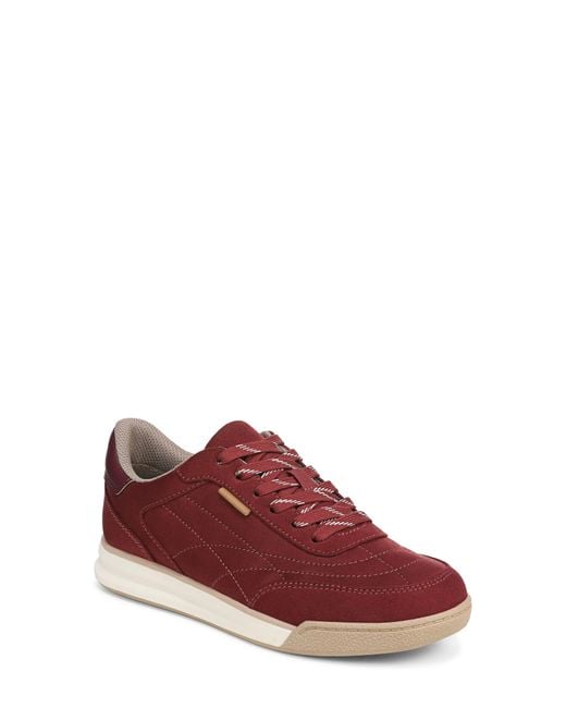 Dr. Scholls Red Throwback Lace Sneaker