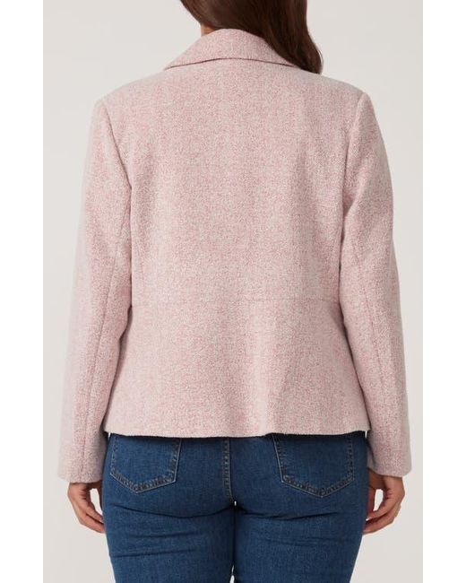 Estelle Pink Herringbone Tweed Jacket