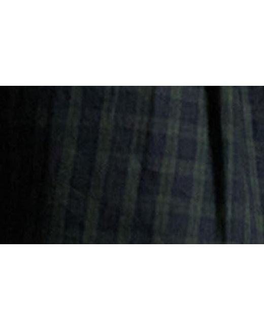 Polo Ralph Lauren Black Plaid Long Sleeve Peplum Button-Up Shirt