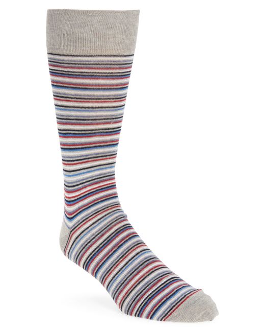 Nordstrom Gray Multistripe Dress Socks for men