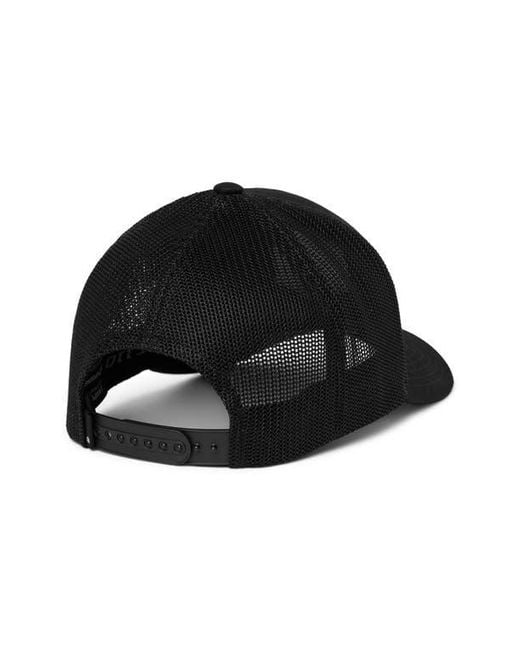 Travis Mathew Black Cabana Patch Snapback Baseball Cap for men