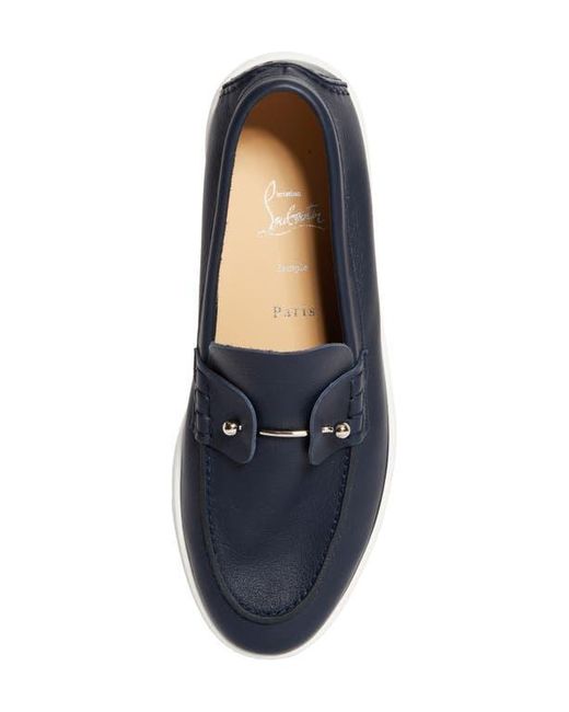 Christian Louboutin Blue Chambeliboat Flat Loafer for men