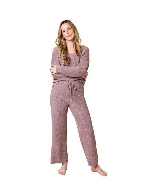 Softies Natural Solid Marshmallow V-Neck Lounge Set