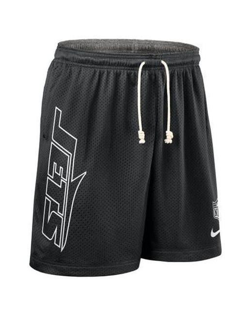 Nike Gray New York Jets Sideline Reversible Performance Shorts for men