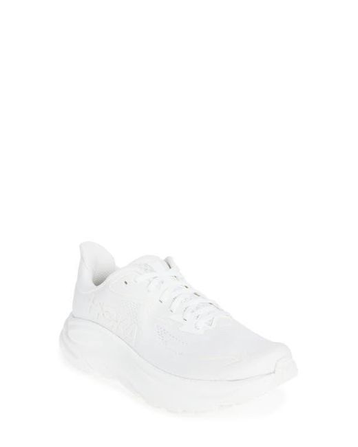 Hoka One One White Clifton 10 Running Shoe