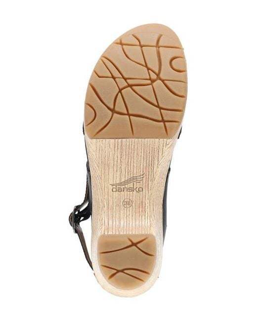 Dansko White Lucia Slingback Platform Pump