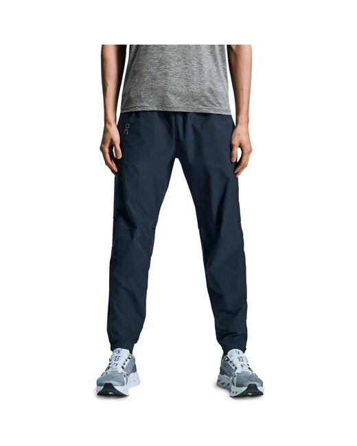 On Shoes Blue Core Zip Cuff Pants for men