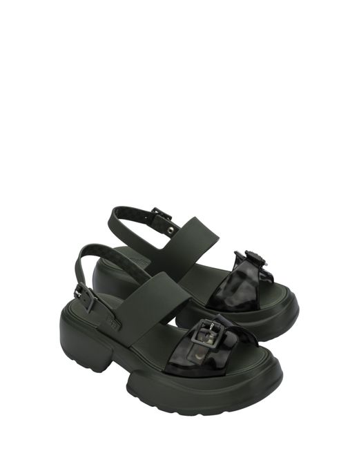 Melissa Black Push Slingback Platform Sandal