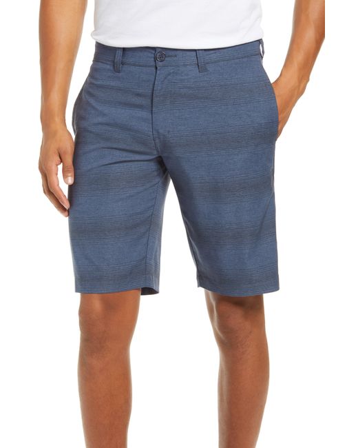 Download Travis Mathew Recliner Stripe Flat Front Shorts in Blue ... Yellowimages Mockups