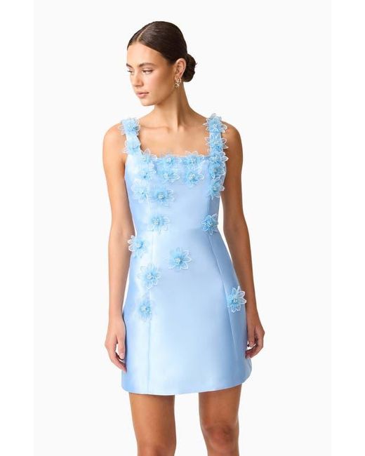elliatt blue floral dress ELLIATT Stella Tulip Mini Dress