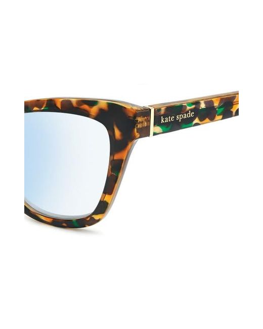 Kate Spade Blue Gracelyn 54Mm Light Blocking Rectangular Reading Glasses