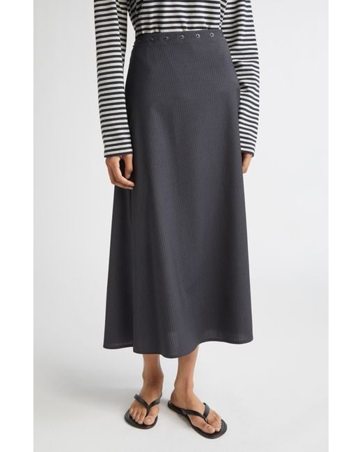 Paloma Wool Black Boni A-Line Midi Skirt