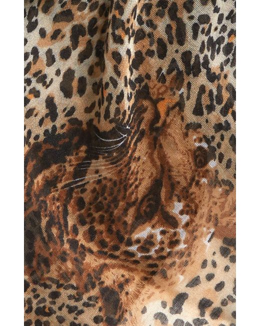 Tasha Leopard Print Scarf