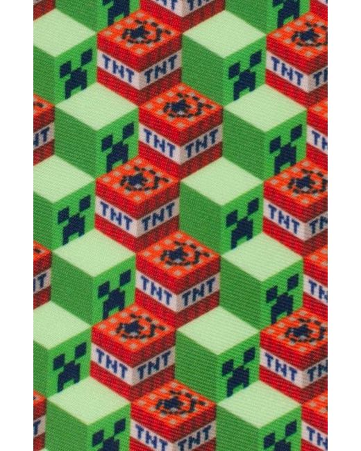cufflinks-inc-minecraft-creeper-tnt-isometric-tie-in-green-for-men-lyst