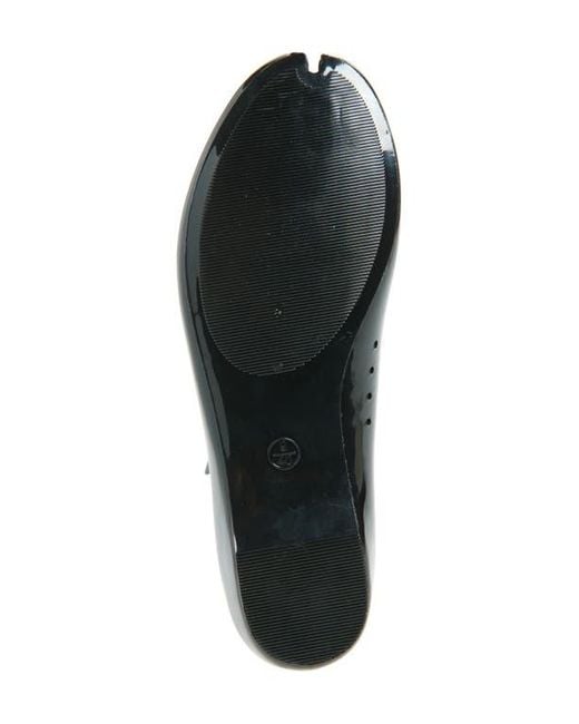Jeffrey Campbell Black Fixed Split Toe Jelly Flat