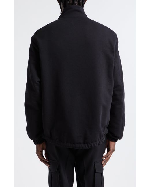Alexander McQueen Black Graffiti Logo Reversible Cotton Jacket for men