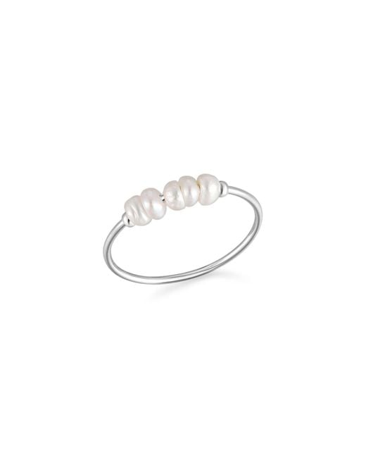 Atolea Metallic Mini Pearls Ring