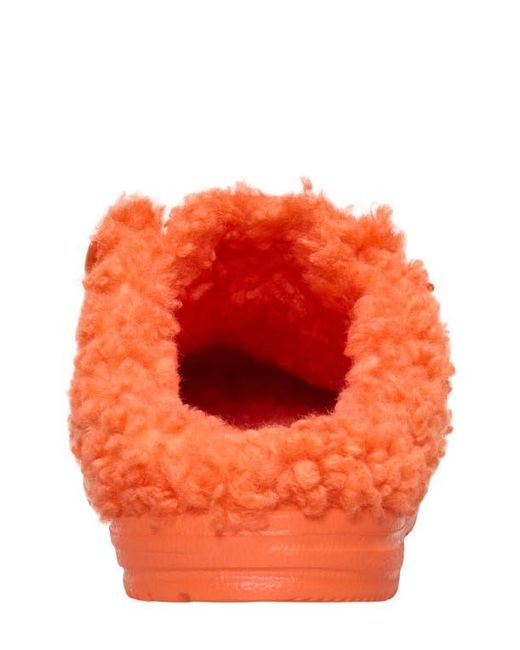 HeyDude Orange Wally Faux Shearling Slipper for men