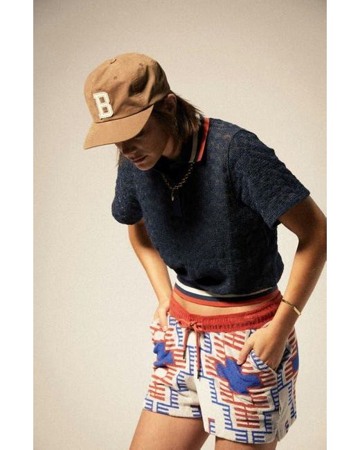 Brixton Blue Trail Terry Drawstring Shorts