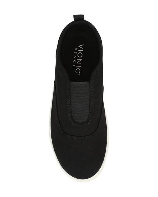 Vionic Black Cobalt Slip-On Sneaker